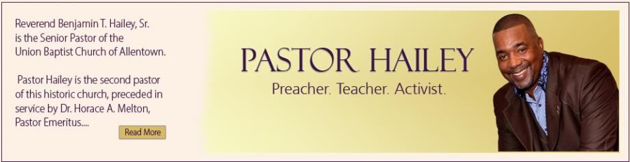 About Pastor Hailey