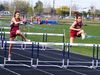Track at Skyview City Championships 4-12-13 No 111 - Cybrina and Jessica Bartlow hurdles.jpg