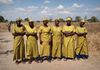 An all-women choir posed after an afternoon service in the village of Gwalangwa, Phlombe.