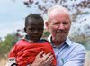 Paul Ilgers poses with a new friend in the village of Chinamvuu in the region of Balaka.