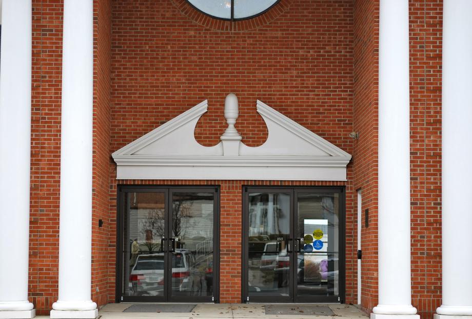 Main entrance off our parking lot